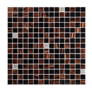 Brown and Black Glass Mosaic Tiles for Wall and Floor
