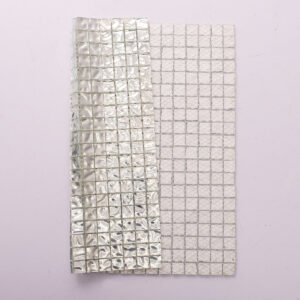 Mosaikfliesen – Silberfarben, Quadrate, 15X15mm, für Wände