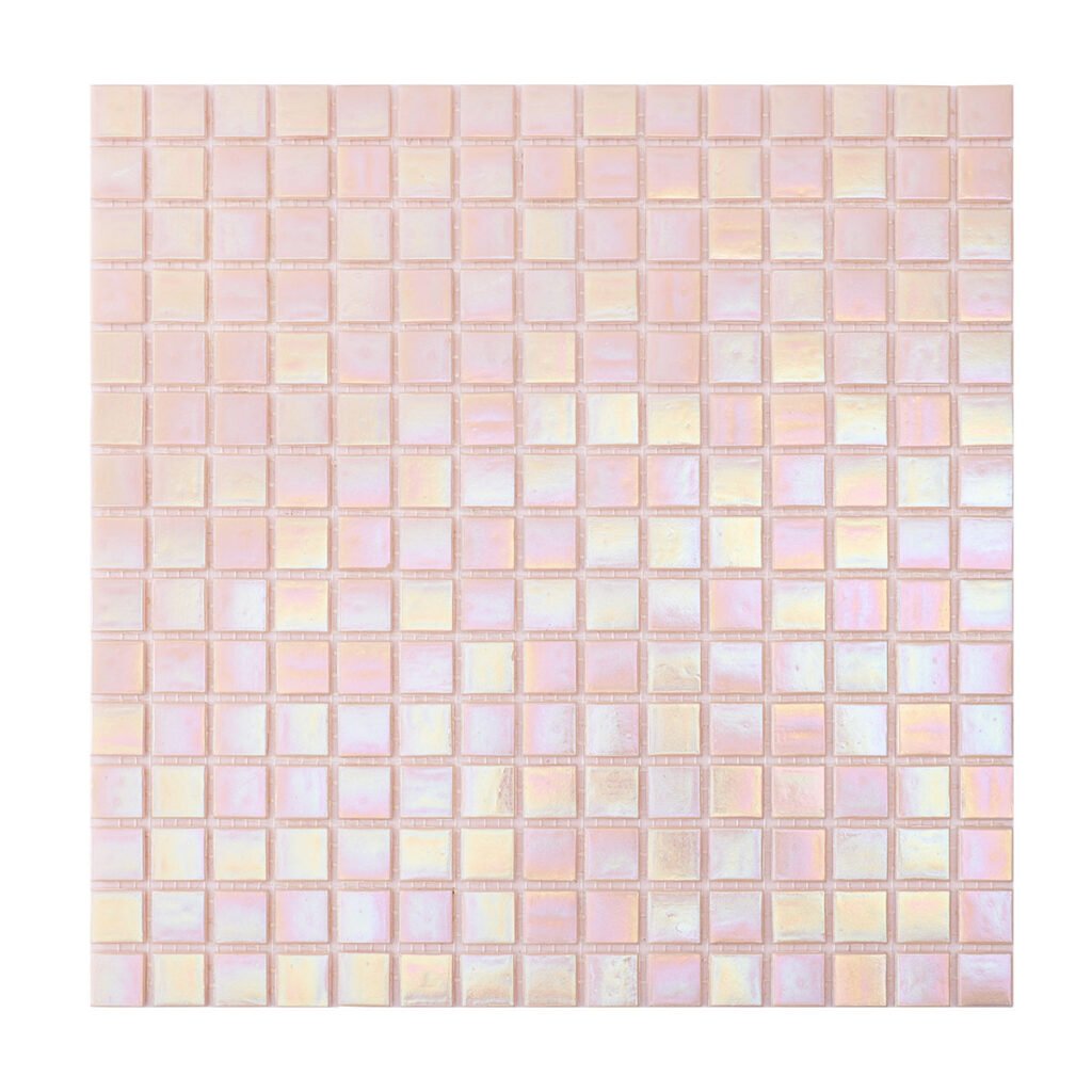 Piastrelle a mosaico in vetro – rosa, quadrato – BJ-3D3C2C56198B