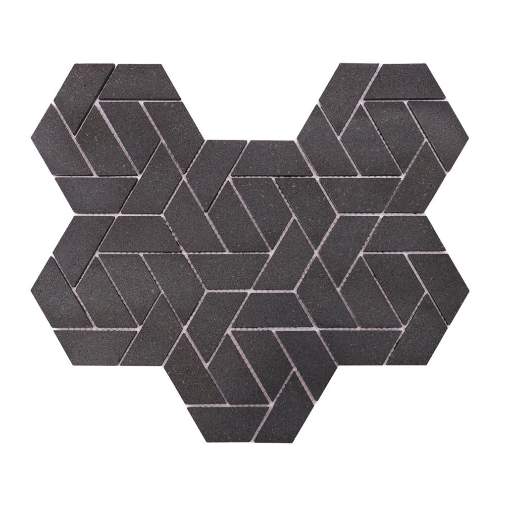 Piastrelle a mosaico in marmo – nero, per pavimenti