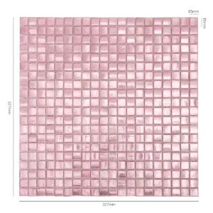 Piastrelle a mosaico in vetro – rosa – BJ-4729E2C2C5A9