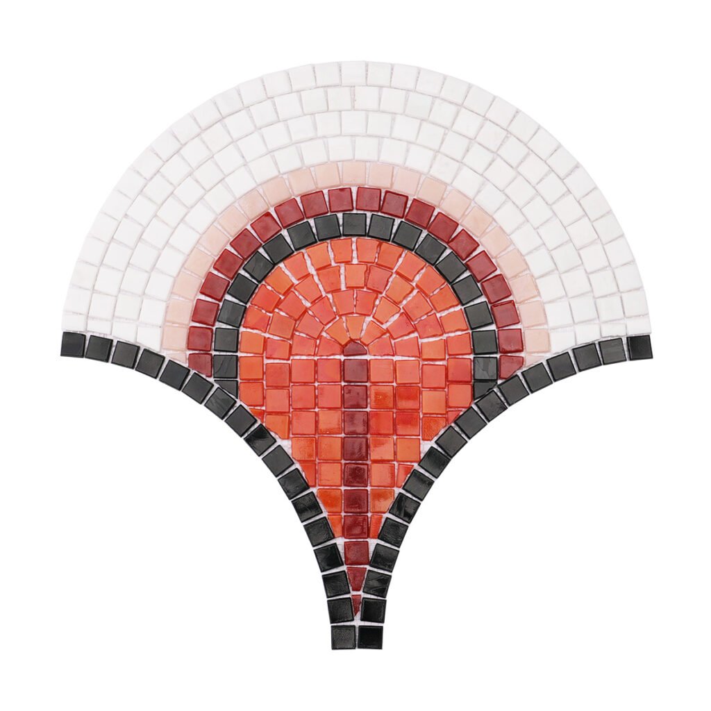 Glasmosaik-Kunstwerk – Künstlerisches Mosaikdesign