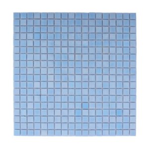 Front View of Sky Blue Glass Mosaic Tile for Bathroom and Pool