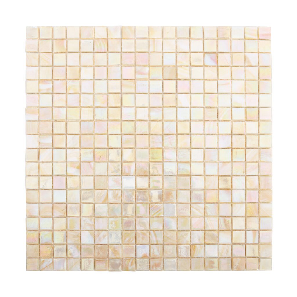 Mosaikfliesen – Beige / Cremefarben, Quadrate, für Fliesenspiegel