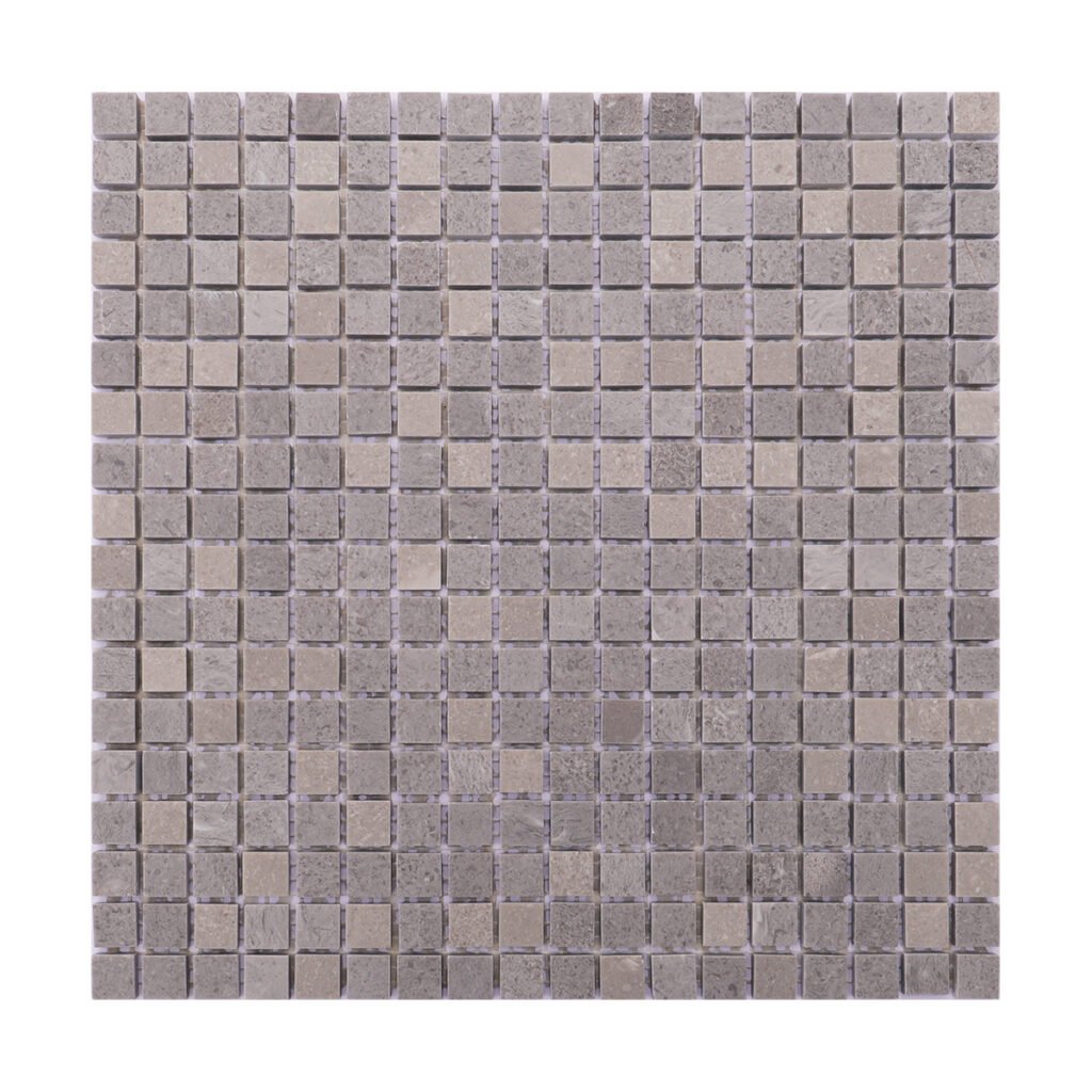 Piastrelle a mosaico in marmo – grigio, quadrato, lucidato, per pavimenti