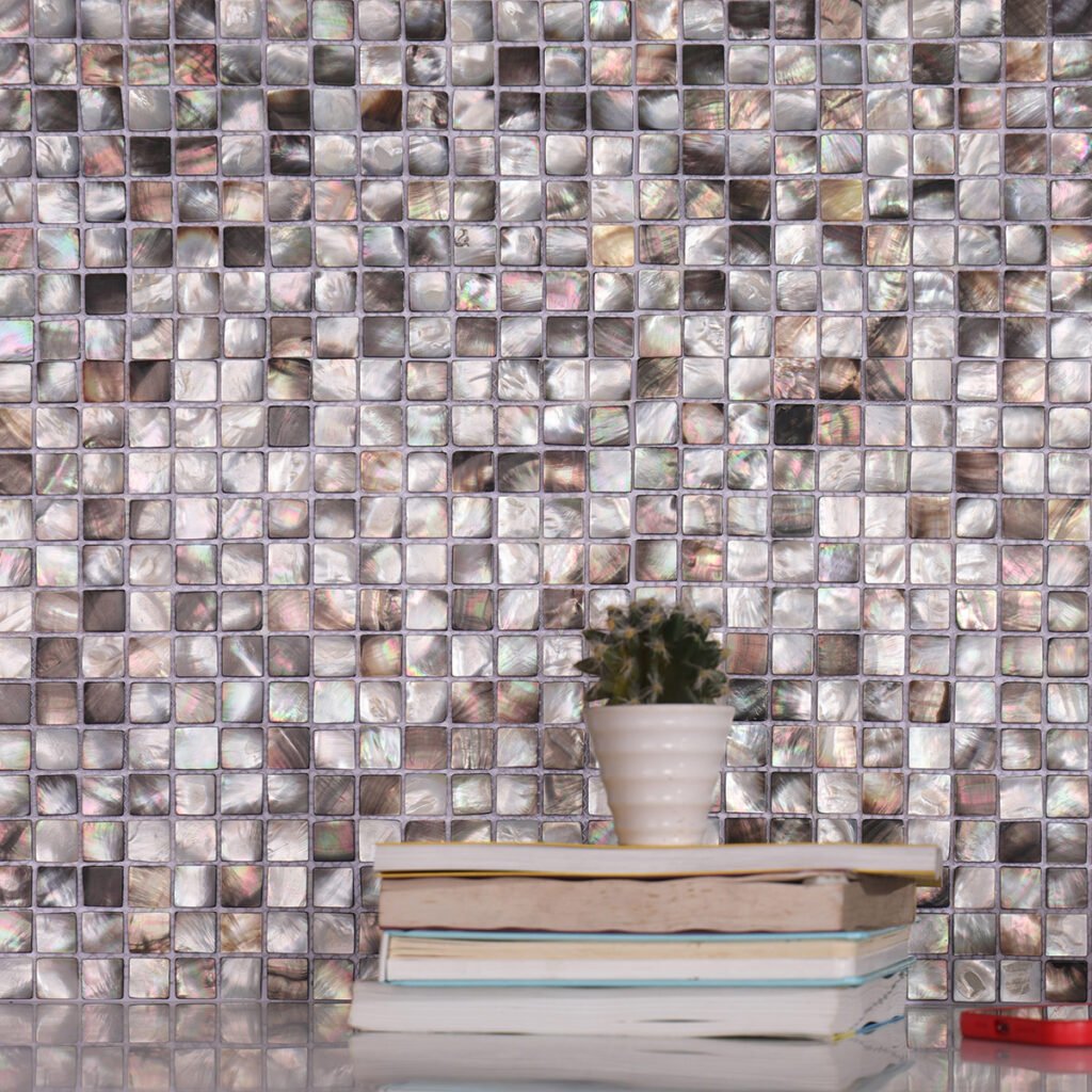 Mosaikfliesen – Schwarz, Quadrate