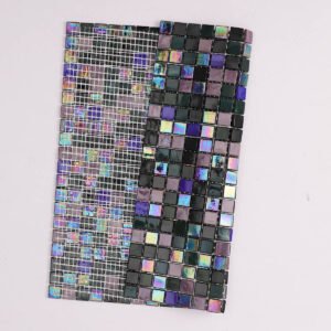 Mosaïque en verre – multicolore, irisé, pour crédence