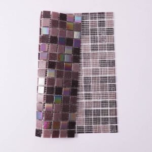 Glasmosaikfliesen – Violett, Quadrate