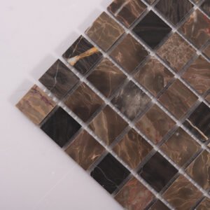Marmormosaikfliesen – Emperador, Quadrate