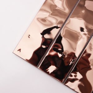Mosaïque en acier inoxydable – or rose — BJ-144F4E826535