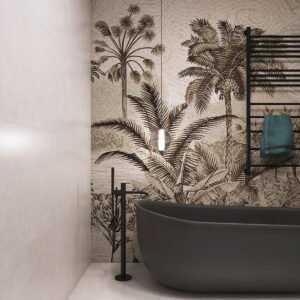 personalizzato albero di cocco vetro fatto a mano modello arte piastrelle del mosaico