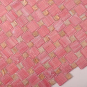 Mosaico de vidrio – rosa — BJ-E92CD9ED3591