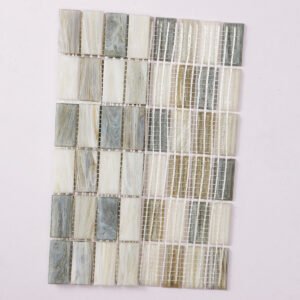 Mosaïque en verre – beige / multicolore