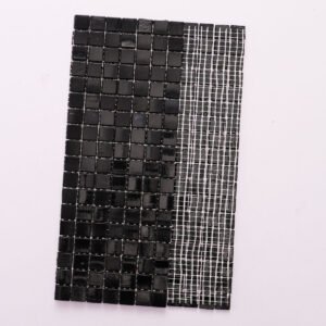 Piastrelle a mosaico in vetro – nero – BJ-78272146F80F