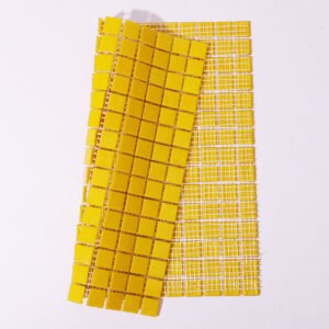 Mosaïque – jaune, carré, mat