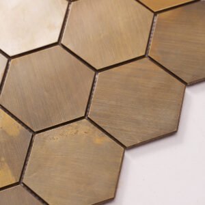 Mosaico – cobre, hexagonal, para pared — BJ-BD5B87B611C7