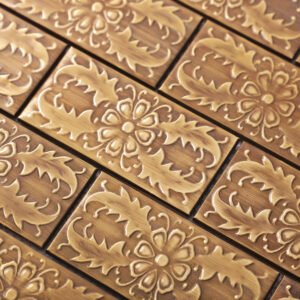 Mosaïque – cuivre, format métro, pour mur