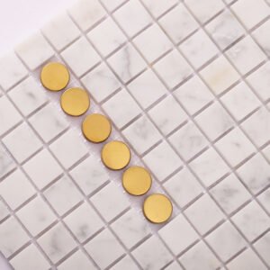 Piastrelle a mosaico in vetro e marmo – bianco
