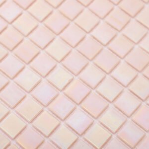 Piastrelle a mosaico in vetro – rosa, quadrato – BJ-3D3C2C56198B