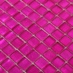 Glasmosaikfliesen – Rosa, Quadrate – BJ-75E5BBFE1B1B