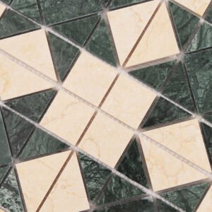 Marmormosaikfliesen – Grün / Beige, für Böden