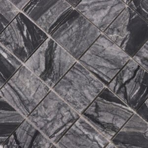 Mosaïque en marbre – Bardiglio, carré