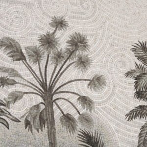 personalizzato albero di cocco vetro fatto a mano modello arte piastrelle del mosaico