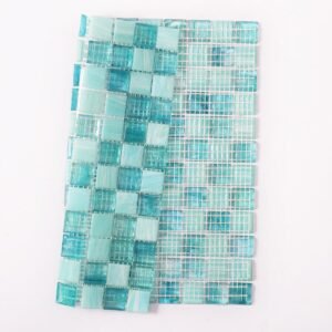 Piastrelle a mosaico in vetro – verde, per piscina