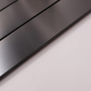 Mosaikfliesen aus Edelstahl – Schwarz, Rechtecke
