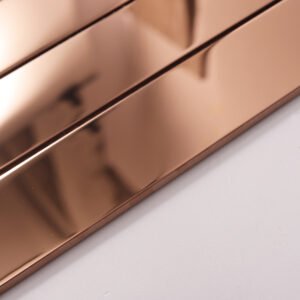 Metallmosaikfliesen – Roségold, glänzend