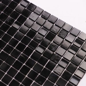 Piastrelle a mosaico in vetro – nero – BJ-78272146F80F