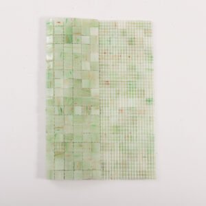 Piastrelle a mosaico – verde chiaro / verde, quadrato, per pavimenti