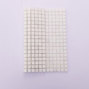 Mosaico de mármol – blanco, cuadrado, pulido — BJ-240E53B415F4