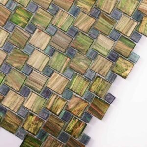 Mosaïque en verre – vert — BJ-0E89167040D7
