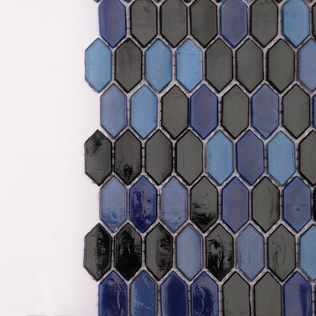 Navy Blue Mosaic Picket Tiles