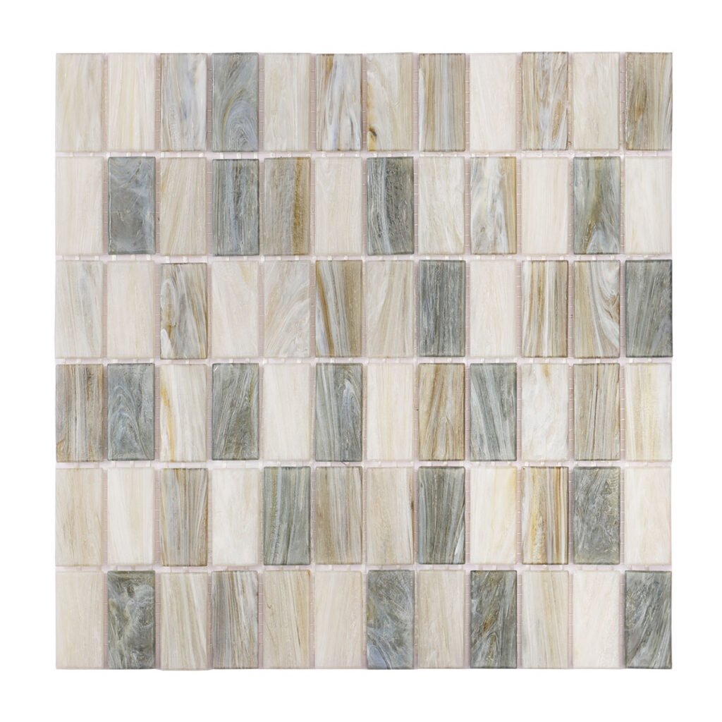 Mosaïque en verre – beige / multicolore