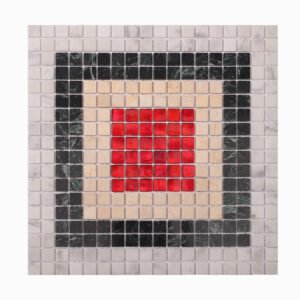 Stone mixed Glass Pixel Mosaic Wall and Floor Tiles-BJTiles