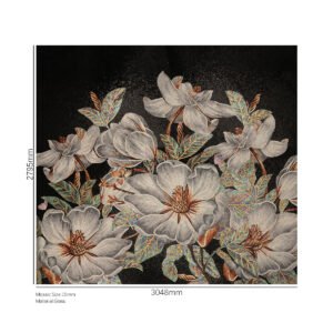 Skreddersydd glassmosaikk med blomstermønster