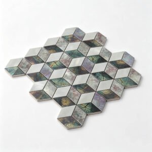 Piastrelle a mosaico in alluminio – a cubi, a motivi geometrici, 3D, per pareti