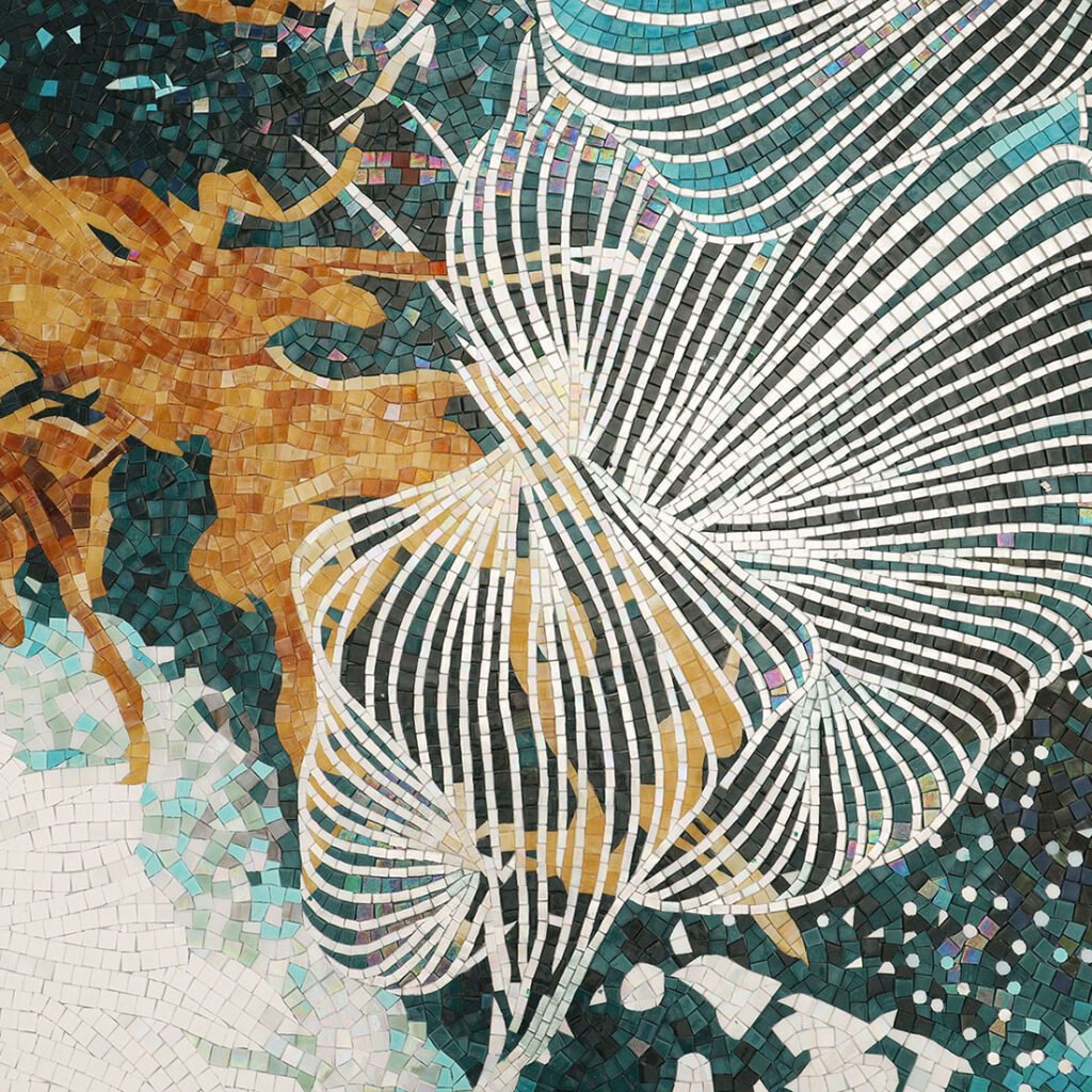 Tile Brown Lexury Pattern Mosaic Murals and Decorative Panels | FStiles