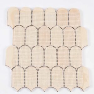 Piastrelle a mosaico in metallo – oro rosa / dorato – BJ-02AC121D99AF
