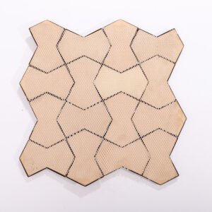 Mosaïque en métal – cuivre, 3D, pour mur