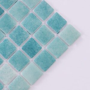 Glasmosaikfliesen – Grün / Blau, Recyclingglas, für Pools