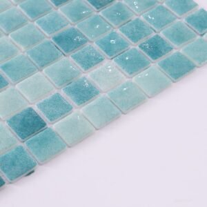 Glasmosaikfliesen – Grün / Blau, Recyclingglas, für Pools