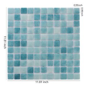 Glasmosaikfliesen – Grün / Blau, Recyclingglas, für Pools