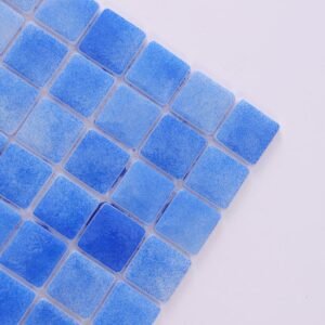 Glasmosaikfliesen – Blau, Quadrate, Recyclingglas, für Pools – BJ-F983E5750757