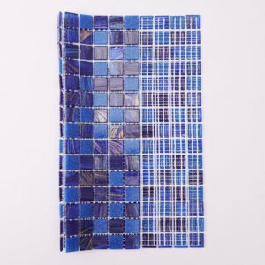 Piastrelle a mosaico in vetro – blu scuro / blu, per piscina