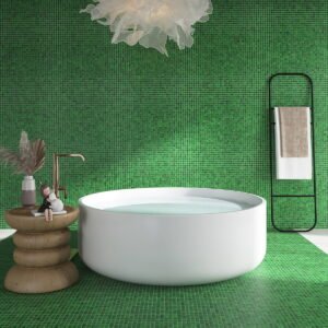 Piastrelle a mosaico – verde smeraldo / verde, per pareti