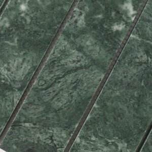 Piastrelle a mosaico in marmo – verde, rettangolare, per paraschizzi