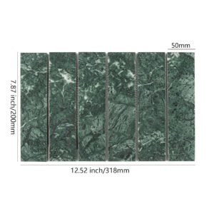 Piastrelle a mosaico in marmo – verde, rettangolare, per paraschizzi